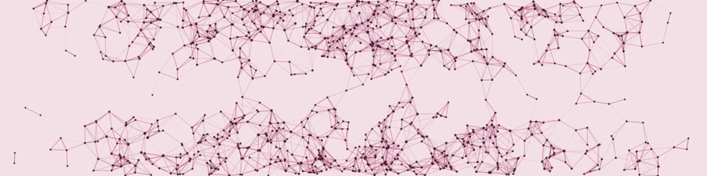 Procedural Network Mesh Art background illustration