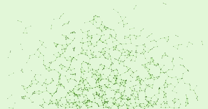 Procedural Network Mesh Art background illustration