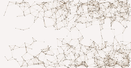 Procedural Network Mesh Art background illustration