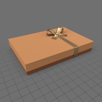 Present box with bow 2