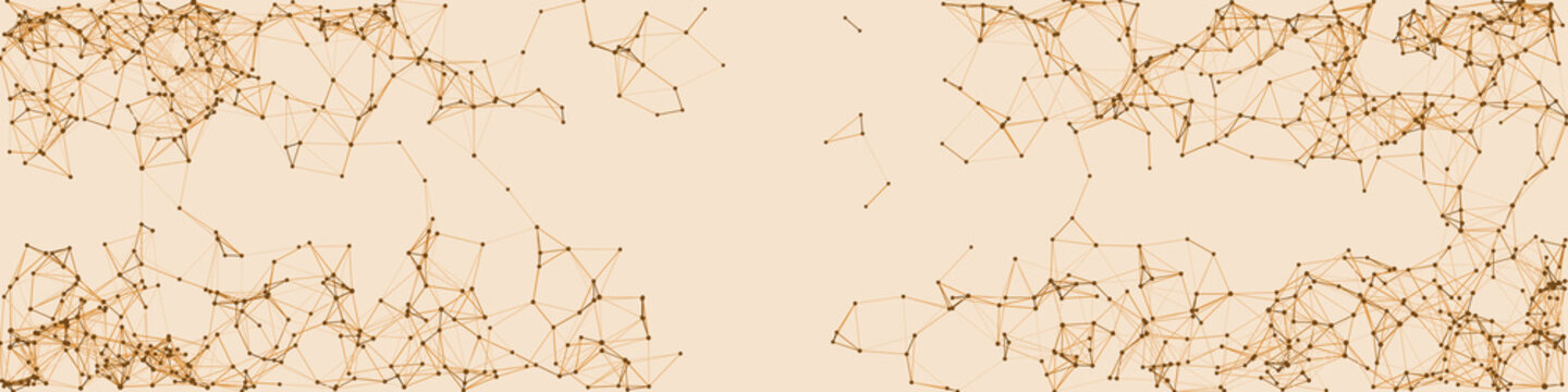 Procedural Network Mesh Art background illustration