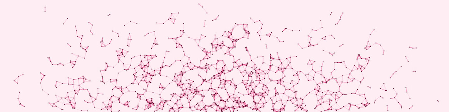 Procedural Network Mesh Art background illustration