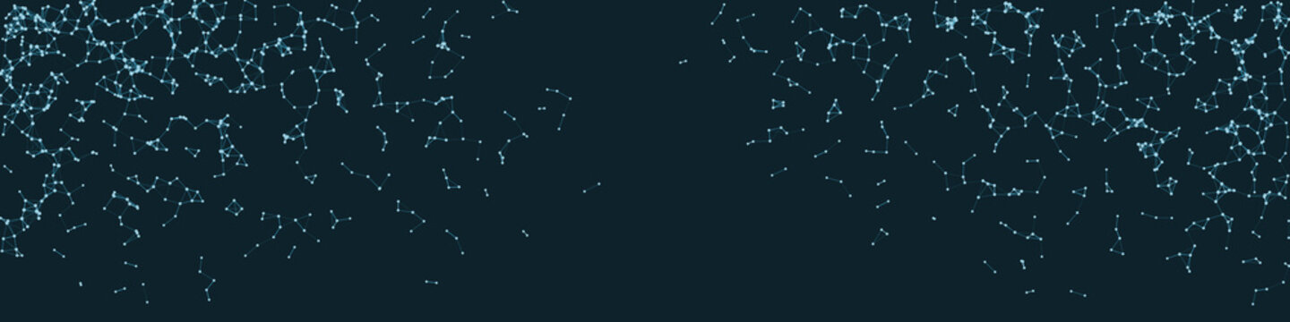 Procedural Network Mesh Art background illustration