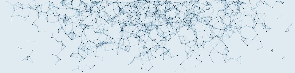 Procedural Network Mesh Art background illustration