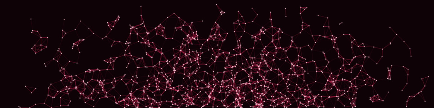 Procedural Network Mesh Art background illustration