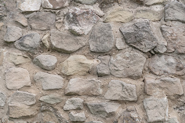 natural texture background of an old wall. old medieval masonry