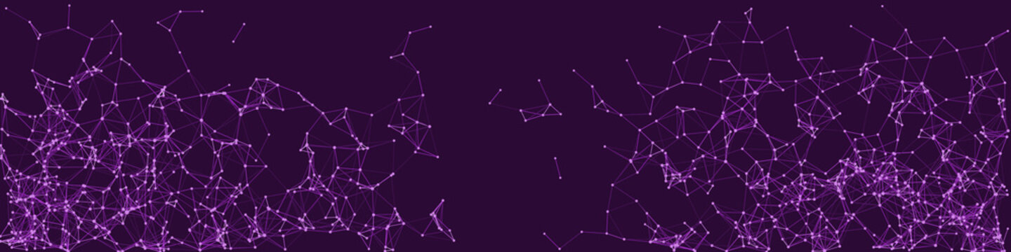 Procedural Network Mesh Art background illustration