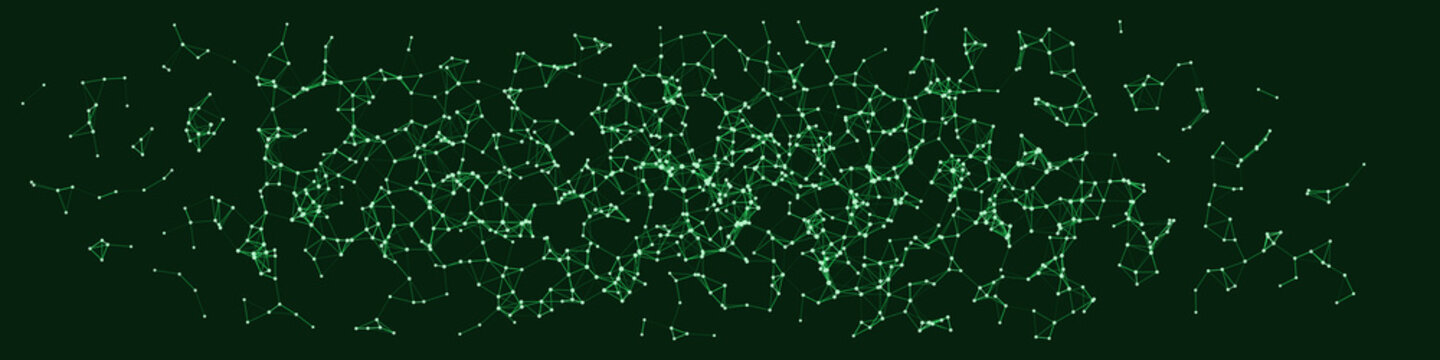 Procedural Network Mesh Art background illustration