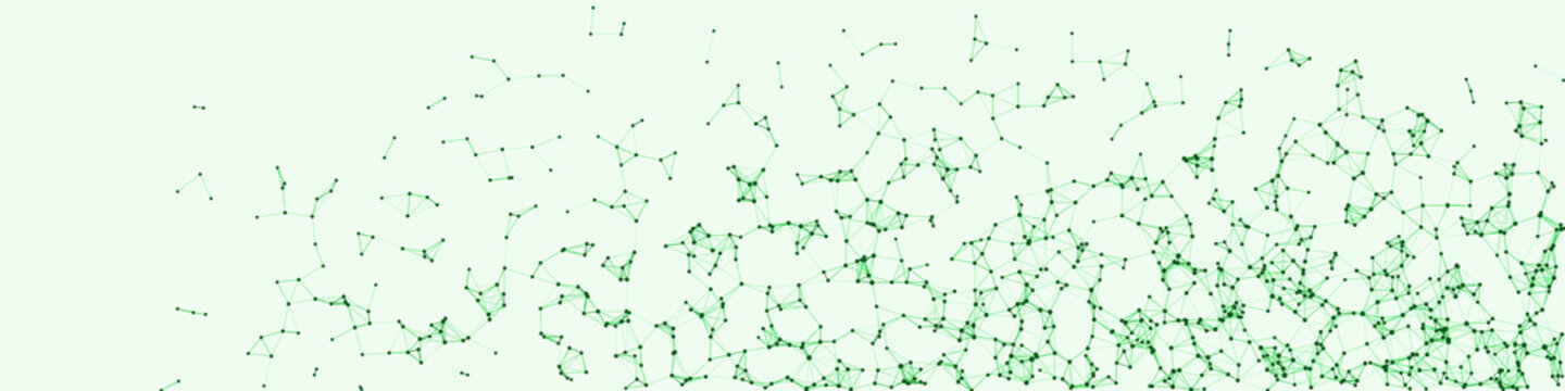 Procedural Network Mesh Art background illustration