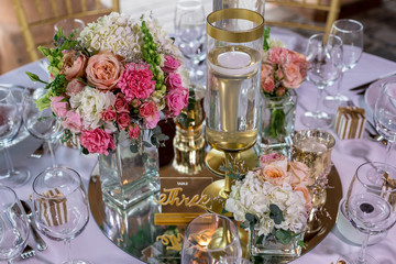 wedding table setting