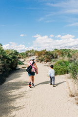 People Hiking in Coachella Preserve