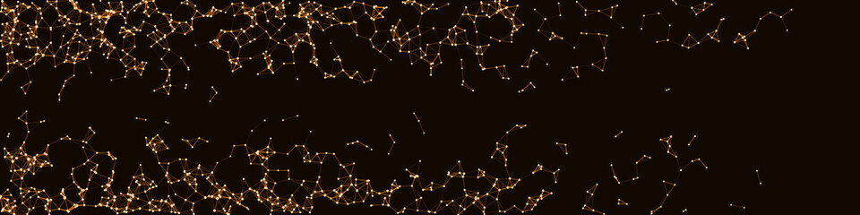 Fototapeta premium Procedural Network Mesh Art background illustration