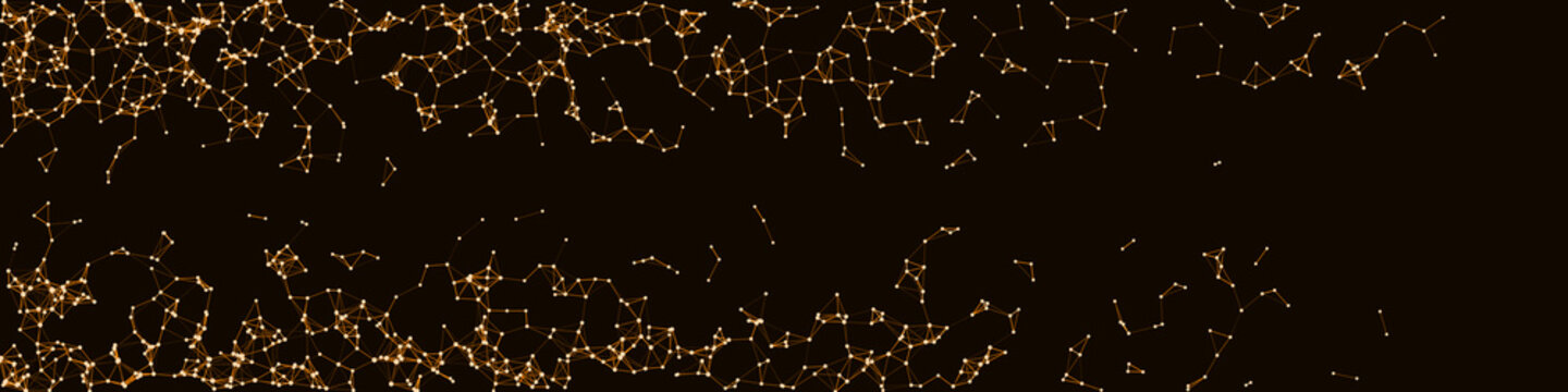Procedural Network Mesh Art background illustration