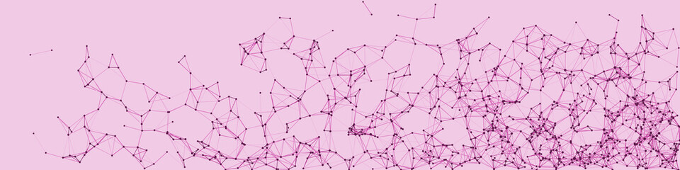 Procedural Network Mesh Art background illustration