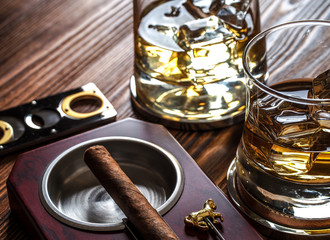 Whisky and cigars