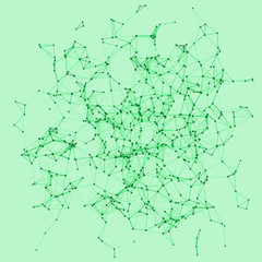 Procedural Network Mesh Art background illustration