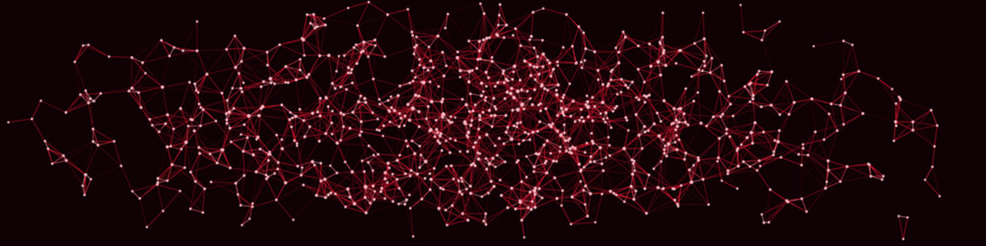 Procedural Network Mesh Art background illustration