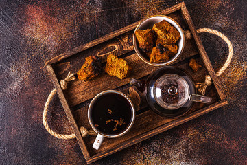 Chaga tea - a strong antioxidant, boosts immune system