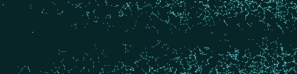 Procedural Network Mesh Art background illustration