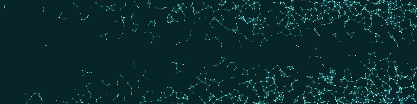 Procedural Network Mesh Art background illustration