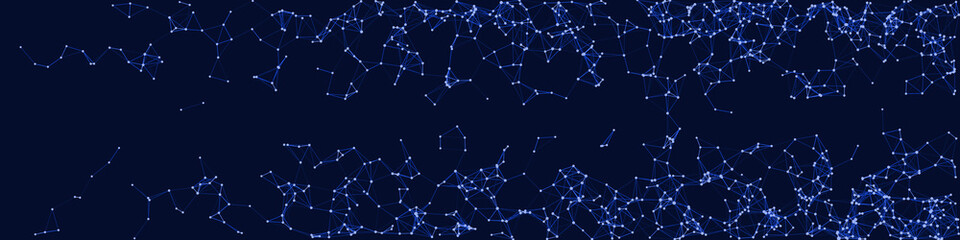 Procedural Network Mesh Art background illustration