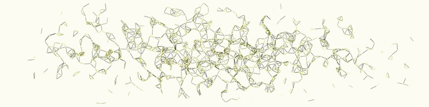 Procedural Network Mesh Art background illustration