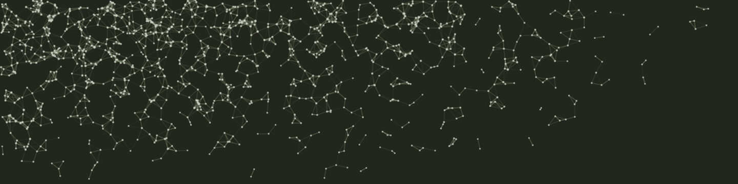 Procedural Network Mesh Art background illustration