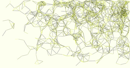 Procedural Network Mesh Art background illustration