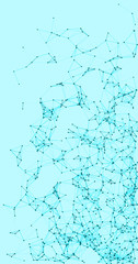 Procedural Network Mesh Art background illustration