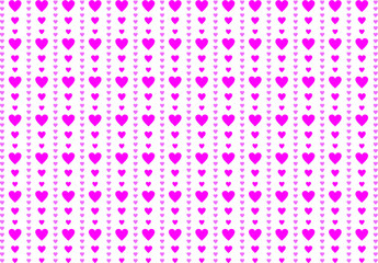 Romantic seamless background with hearts. Love concept. Holiday, Valentine's Day, greeting card. 