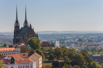 Naklejka premium View of the city of Brno in the Czech Republic