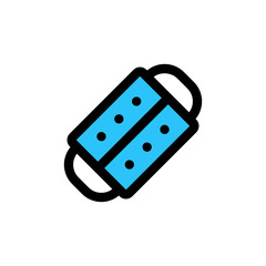 Health mask in Hospital Icon, Logo, Vector
