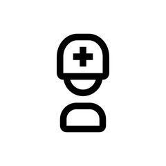 Health Staff Hospital Icon, Logo, Vector