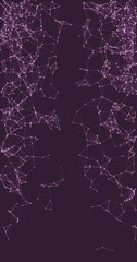 Procedural Network Mesh Art background illustration