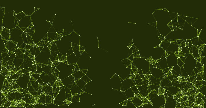 Procedural Network Mesh Art background illustration