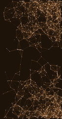Procedural Network Mesh Art background illustration