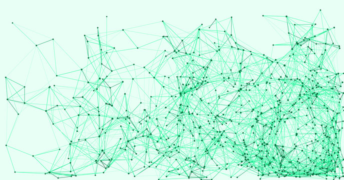Procedural Network Mesh Art background illustration