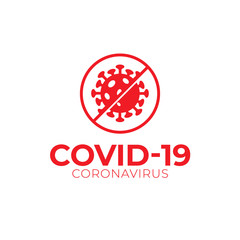 Covid-19 Coronavirus Vector Logo Graphic