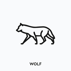 wolf icon vector. wolf sign symbol