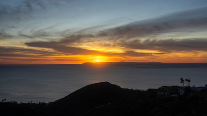 Catalina Island at Sunset