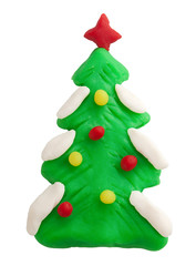 Plasticine christmass tree