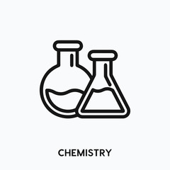 chemistry icon vector. chemistry sign symbol