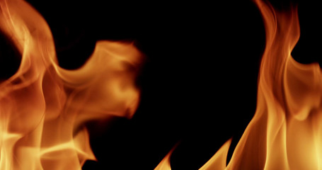 view of the movement of the fire when it is given intensity