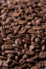 coffee beans roasterd to medium