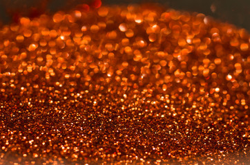 Glitter in a container (closeup, macro)