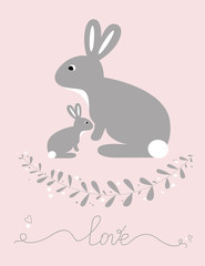 Cute illustration for baby room interior design