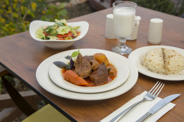 Turkish meat food from turkish cuisine