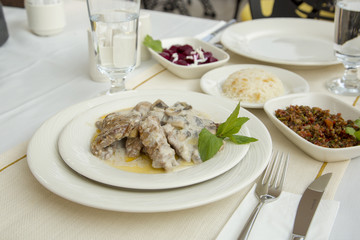 Turkish meat food from turkish cuisine