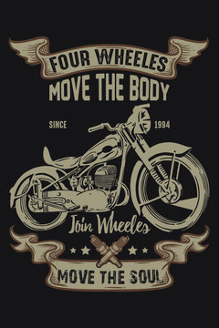 vector illustration of motorcycle | motorcycle vector | motorcycle t-shirt design