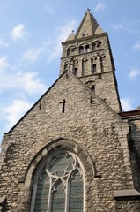 Fototapeta na wymiar Tower of Saint James church in Ghent, Belgium
